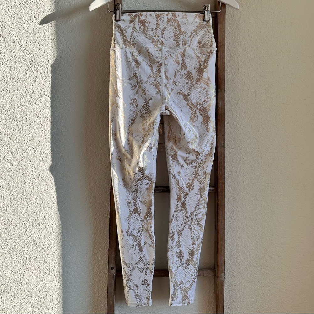 Carbon38 Metallic Snake High Rise Yoga Leggings S… - image 7